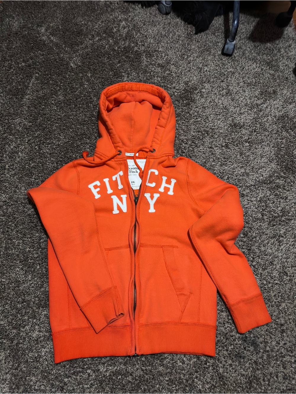 Abercrombie & Fitch Orange Kids Hoodie Jacket